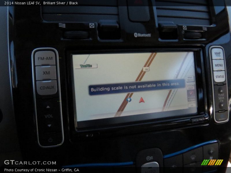 Brilliant Silver / Black 2014 Nissan LEAF SV