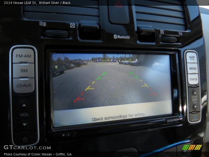 Brilliant Silver / Black 2014 Nissan LEAF SV