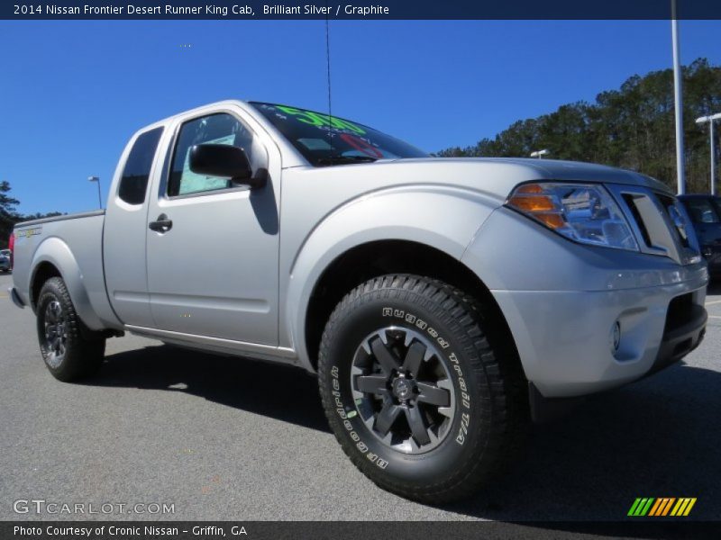 Front 3/4 View of 2014 Frontier Desert Runner King Cab