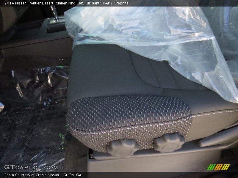 Front Seat of 2014 Frontier Desert Runner King Cab