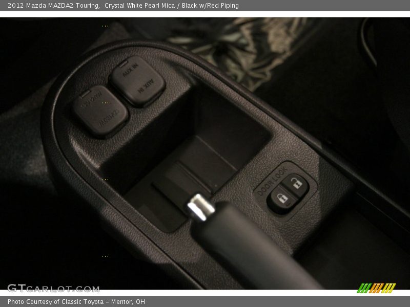 Crystal White Pearl Mica / Black w/Red Piping 2012 Mazda MAZDA2 Touring