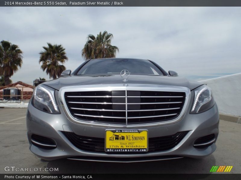 Paladium Silver Metallic / Black 2014 Mercedes-Benz S 550 Sedan