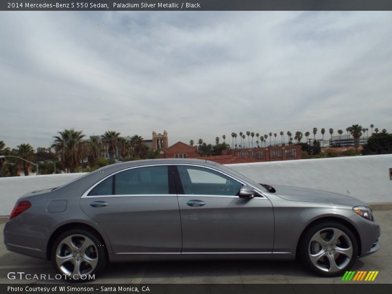 Paladium Silver Metallic / Black 2014 Mercedes-Benz S 550 Sedan