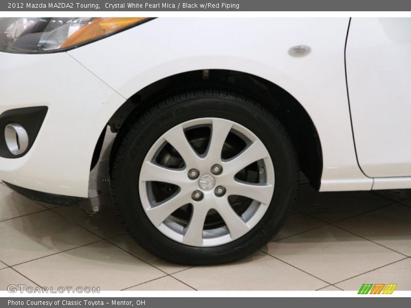 Crystal White Pearl Mica / Black w/Red Piping 2012 Mazda MAZDA2 Touring