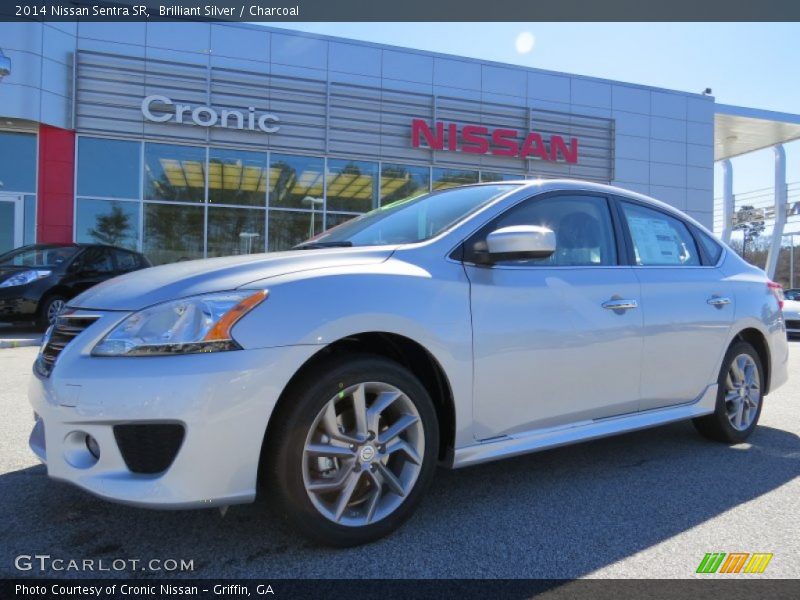 Brilliant Silver / Charcoal 2014 Nissan Sentra SR