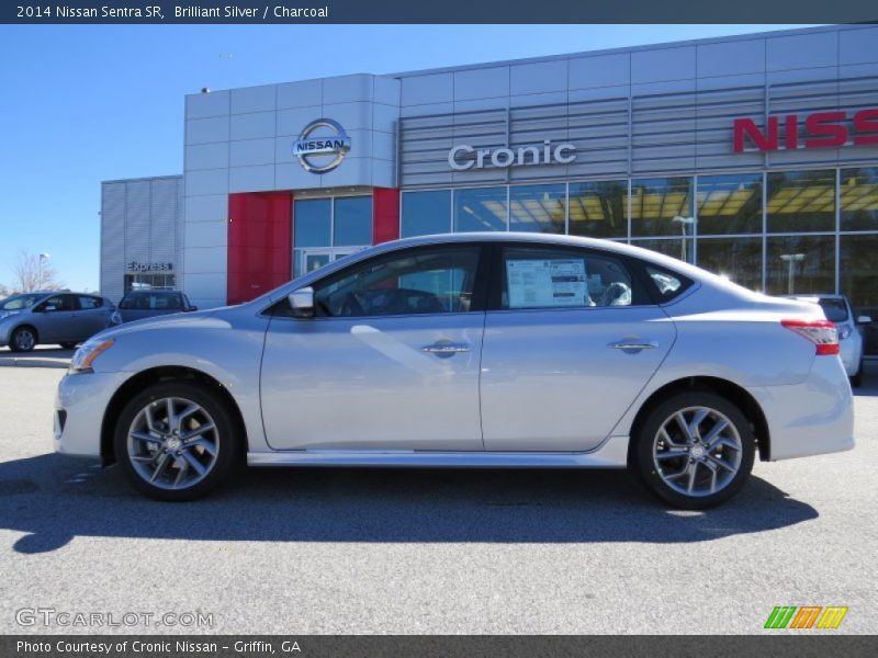 Brilliant Silver / Charcoal 2014 Nissan Sentra SR