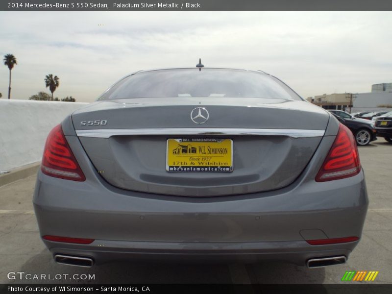 Paladium Silver Metallic / Black 2014 Mercedes-Benz S 550 Sedan