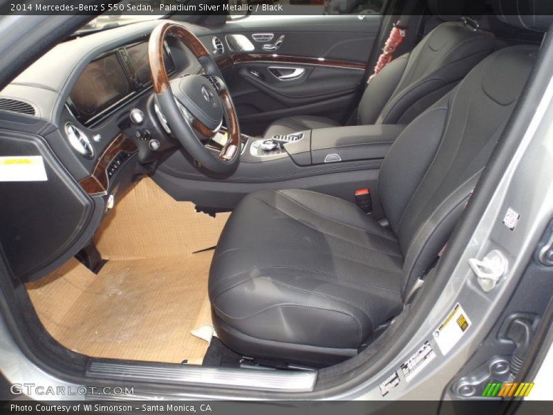 Paladium Silver Metallic / Black 2014 Mercedes-Benz S 550 Sedan