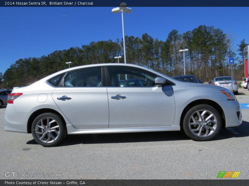Brilliant Silver / Charcoal 2014 Nissan Sentra SR