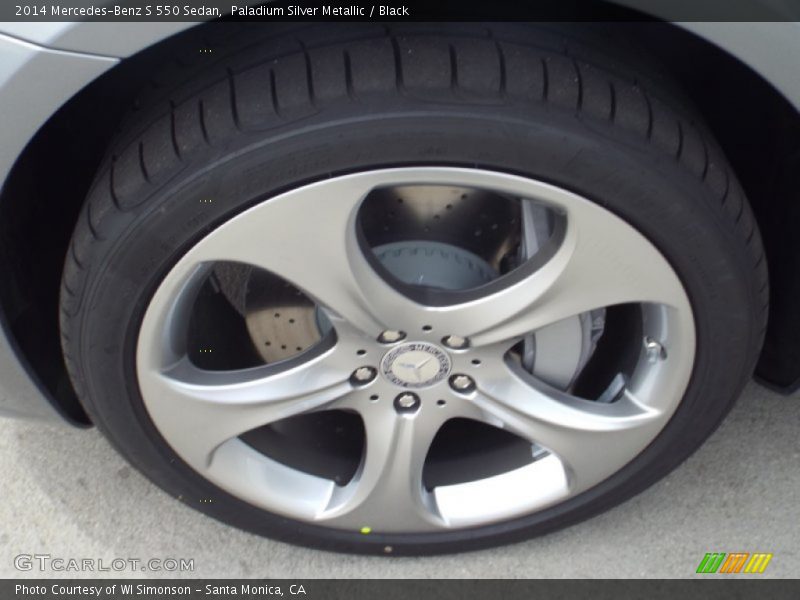 Paladium Silver Metallic / Black 2014 Mercedes-Benz S 550 Sedan