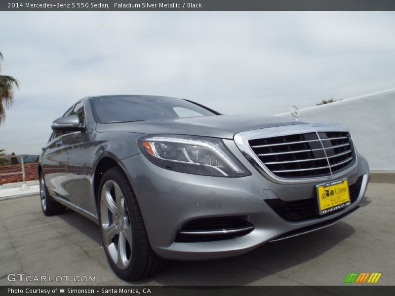 Paladium Silver Metallic / Black 2014 Mercedes-Benz S 550 Sedan