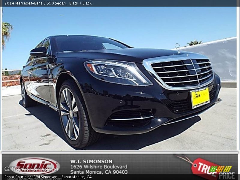 Black / Black 2014 Mercedes-Benz S 550 Sedan