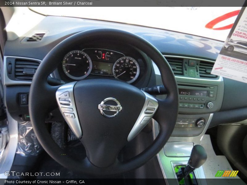 Brilliant Silver / Charcoal 2014 Nissan Sentra SR