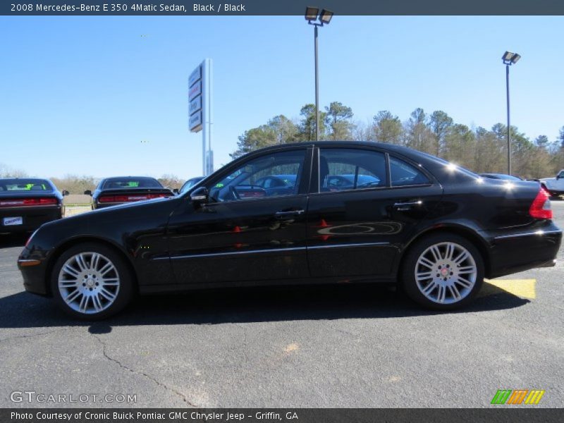 Black / Black 2008 Mercedes-Benz E 350 4Matic Sedan