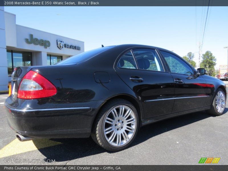 Black / Black 2008 Mercedes-Benz E 350 4Matic Sedan