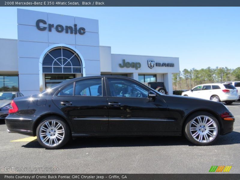 Black / Black 2008 Mercedes-Benz E 350 4Matic Sedan