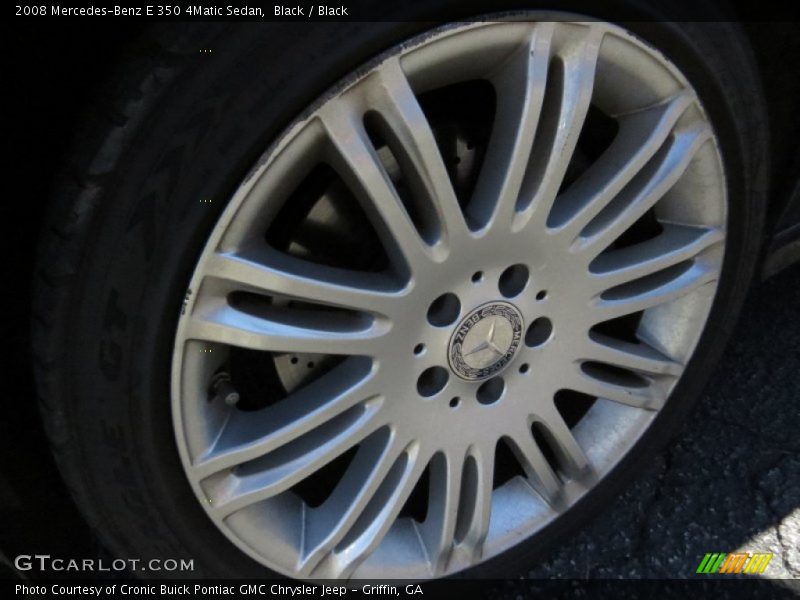 Black / Black 2008 Mercedes-Benz E 350 4Matic Sedan