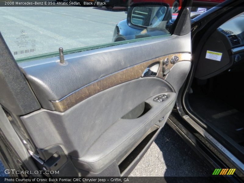 Black / Black 2008 Mercedes-Benz E 350 4Matic Sedan