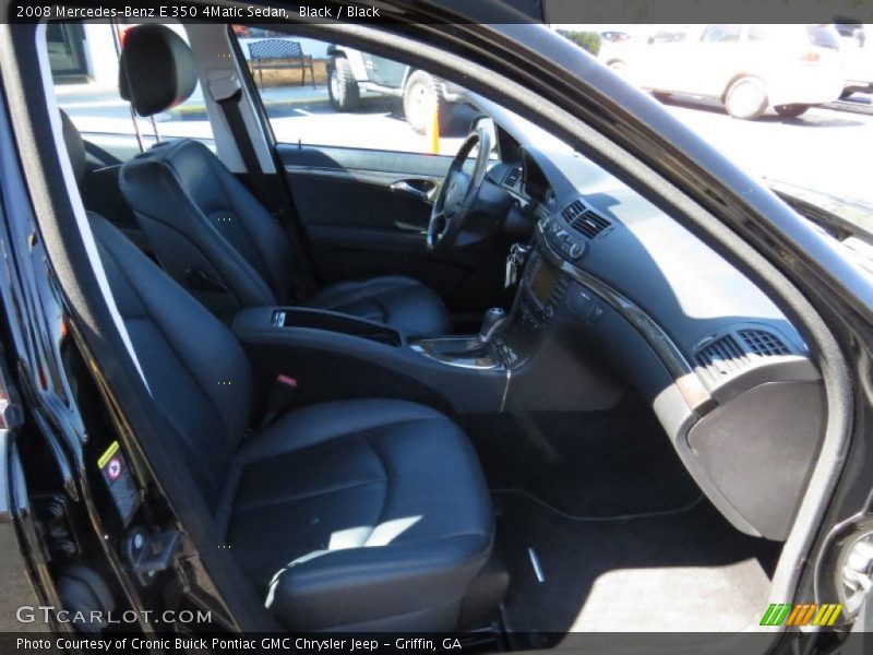 Black / Black 2008 Mercedes-Benz E 350 4Matic Sedan