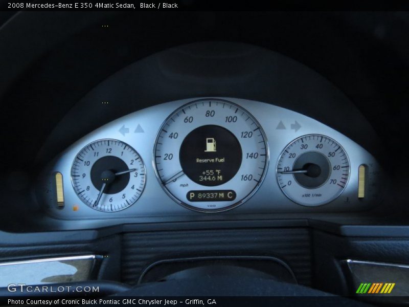 Black / Black 2008 Mercedes-Benz E 350 4Matic Sedan