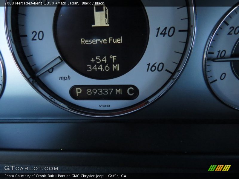 Black / Black 2008 Mercedes-Benz E 350 4Matic Sedan