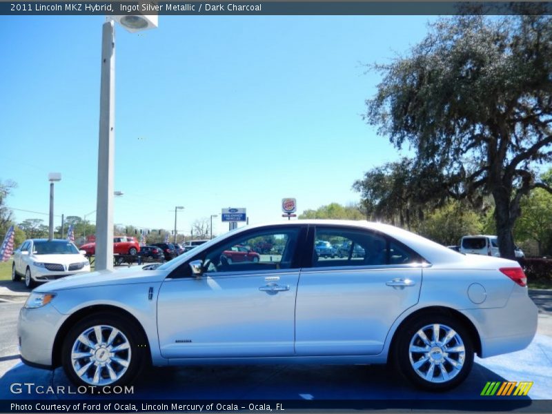 Ingot Silver Metallic / Dark Charcoal 2011 Lincoln MKZ Hybrid