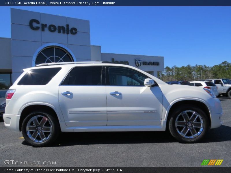 White Diamond Tricoat / Light Titanium 2012 GMC Acadia Denali