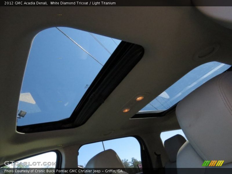 White Diamond Tricoat / Light Titanium 2012 GMC Acadia Denali
