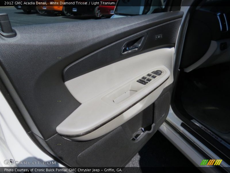 White Diamond Tricoat / Light Titanium 2012 GMC Acadia Denali