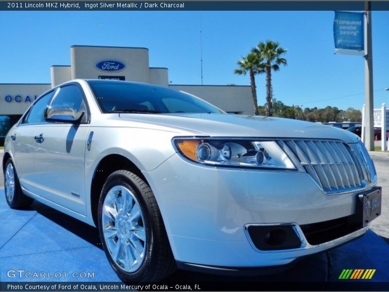 Ingot Silver Metallic / Dark Charcoal 2011 Lincoln MKZ Hybrid