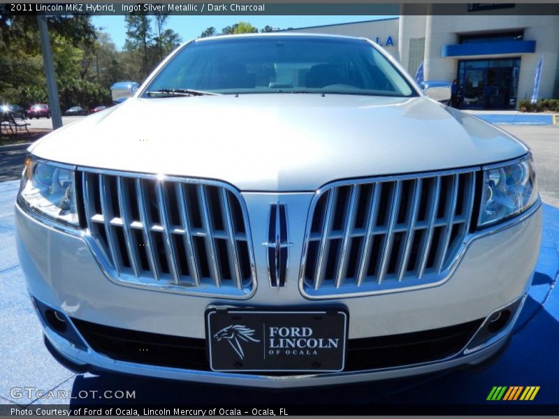 Ingot Silver Metallic / Dark Charcoal 2011 Lincoln MKZ Hybrid