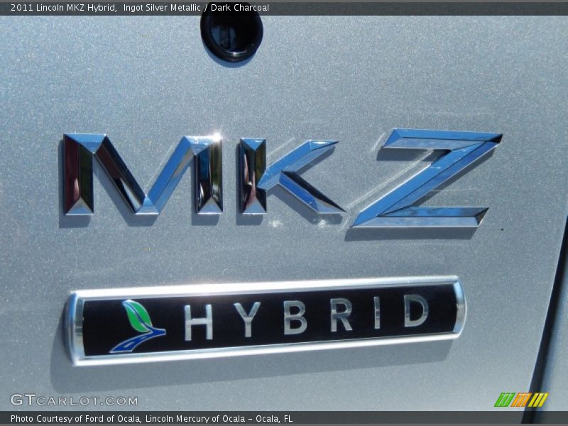 Ingot Silver Metallic / Dark Charcoal 2011 Lincoln MKZ Hybrid