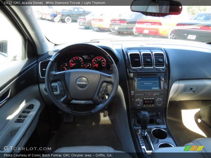 White Diamond Tricoat / Light Titanium 2012 GMC Acadia Denali
