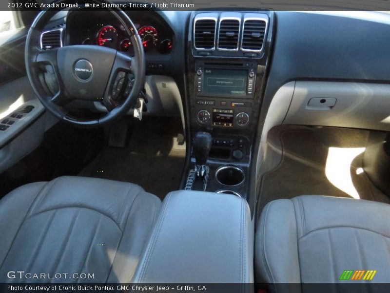 White Diamond Tricoat / Light Titanium 2012 GMC Acadia Denali
