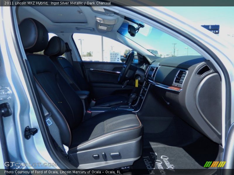 Ingot Silver Metallic / Dark Charcoal 2011 Lincoln MKZ Hybrid