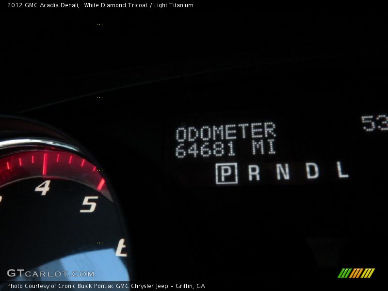 White Diamond Tricoat / Light Titanium 2012 GMC Acadia Denali