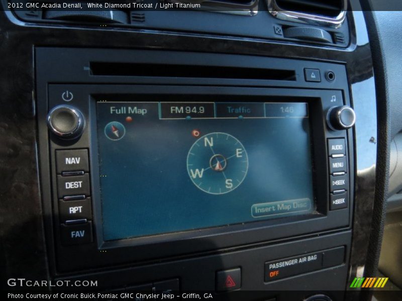 White Diamond Tricoat / Light Titanium 2012 GMC Acadia Denali