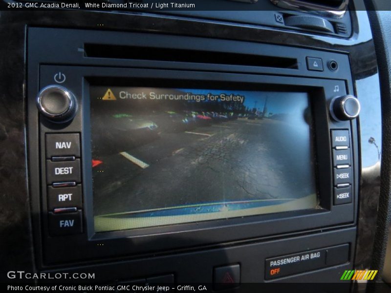 White Diamond Tricoat / Light Titanium 2012 GMC Acadia Denali