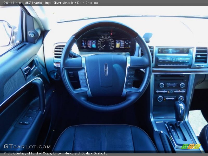 Ingot Silver Metallic / Dark Charcoal 2011 Lincoln MKZ Hybrid