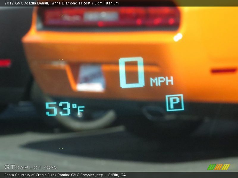 White Diamond Tricoat / Light Titanium 2012 GMC Acadia Denali