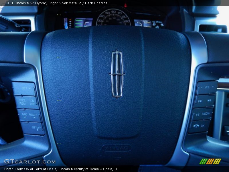 Ingot Silver Metallic / Dark Charcoal 2011 Lincoln MKZ Hybrid
