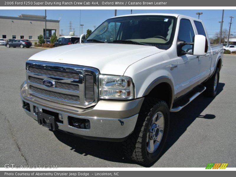 Oxford White / Castano Brown Leather 2006 Ford F250 Super Duty King Ranch Crew Cab 4x4