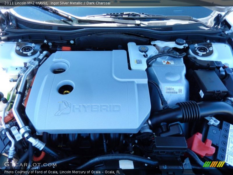 Ingot Silver Metallic / Dark Charcoal 2011 Lincoln MKZ Hybrid