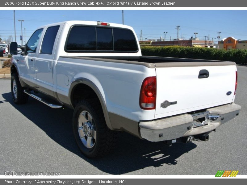 Oxford White / Castano Brown Leather 2006 Ford F250 Super Duty King Ranch Crew Cab 4x4
