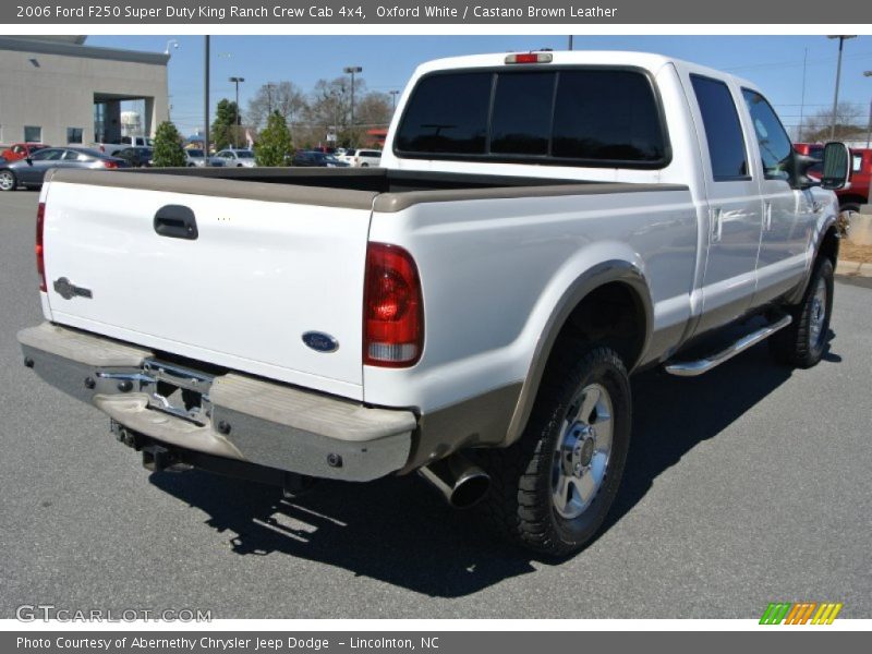 Oxford White / Castano Brown Leather 2006 Ford F250 Super Duty King Ranch Crew Cab 4x4