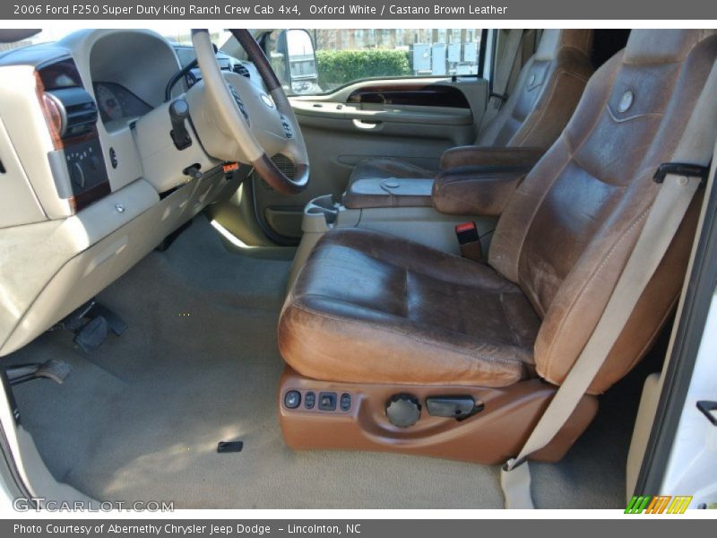 Oxford White / Castano Brown Leather 2006 Ford F250 Super Duty King Ranch Crew Cab 4x4