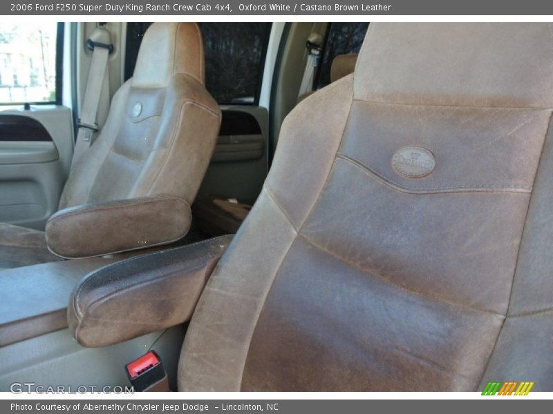 Oxford White / Castano Brown Leather 2006 Ford F250 Super Duty King Ranch Crew Cab 4x4