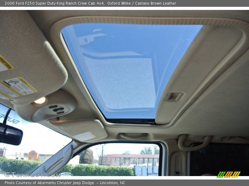 Oxford White / Castano Brown Leather 2006 Ford F250 Super Duty King Ranch Crew Cab 4x4