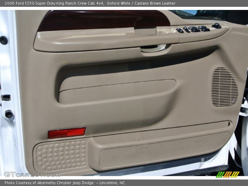 Oxford White / Castano Brown Leather 2006 Ford F250 Super Duty King Ranch Crew Cab 4x4