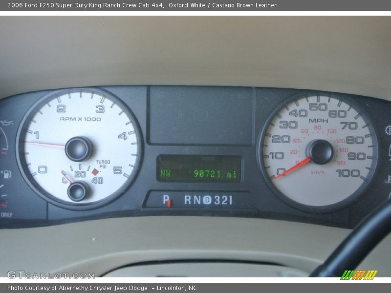 Oxford White / Castano Brown Leather 2006 Ford F250 Super Duty King Ranch Crew Cab 4x4